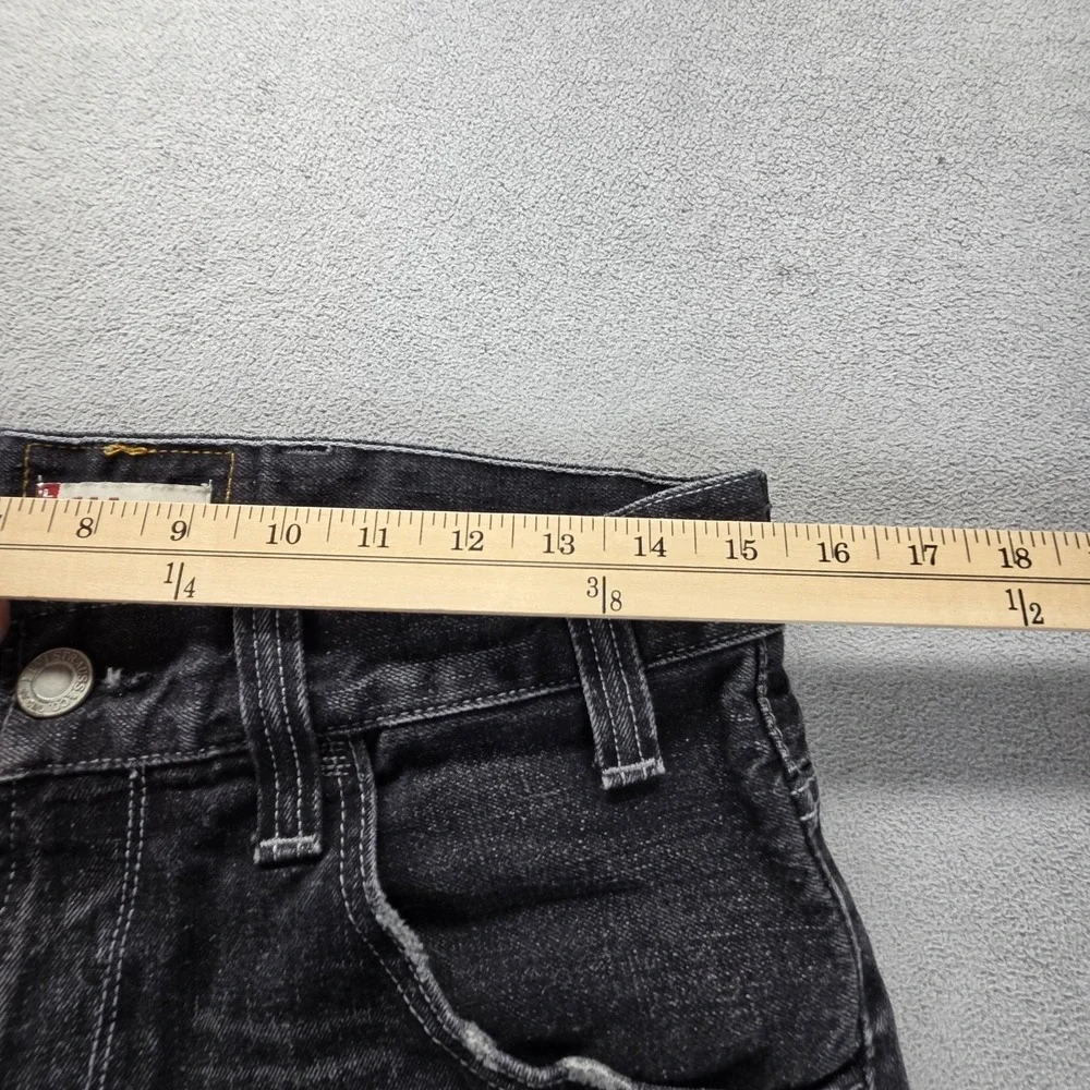 Vintage Levis 511 Jeans Mens Black Slim Buckle Back Zip‎ Fly Fits 30x34